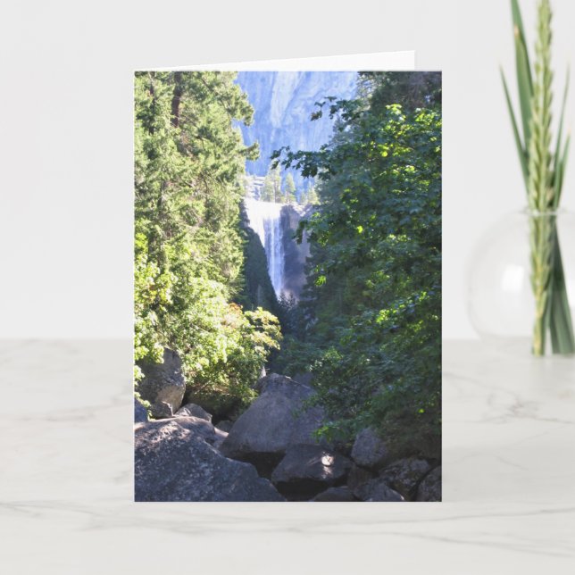 Vernal Falls, Yosemite National Park, CA Kort (Framsida)