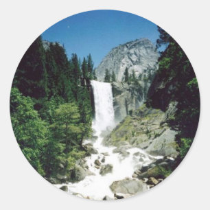 Vernal Falls- Yosemite Runt Klistermärke