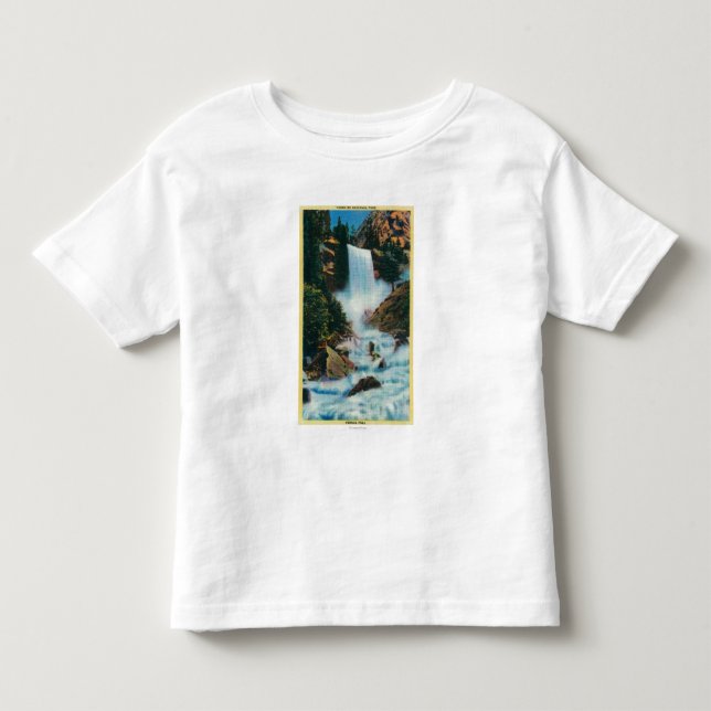 Vernal nedgångar på YosemiteYosemite, CA Tee Shirt (Framsida)