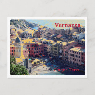 VERNAZA Italien - Cinque Terre - PANORAMA-vykort Vykort