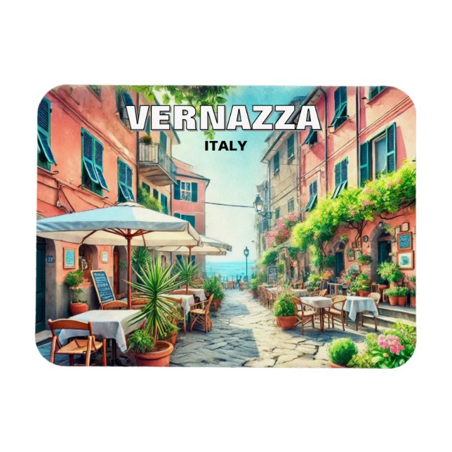 Vernazza cafe magnet (Horisontell)