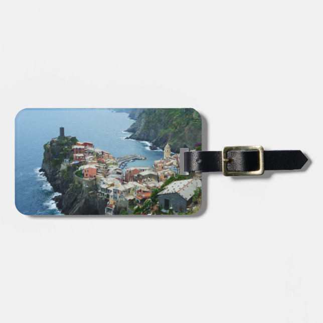 Vernazza Cinqua Terra Luggage Tag Bagagebricka (Horisontell Framsida)