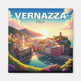 Vernazza, Cinqua Terra Magnet sunset