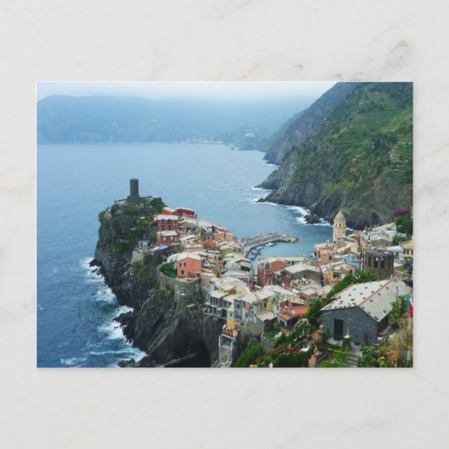Vernazza Cinqua Terra vycard Vykort (Framsida)