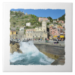 Vernazza, Cinque Terre, Italien Kakelplatta