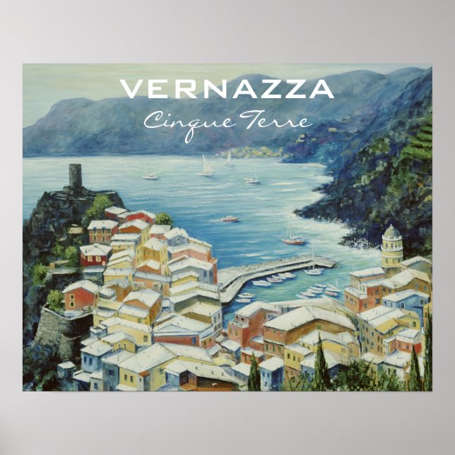 Vernazza Cinque Terre Italien Poster (Framsidan)