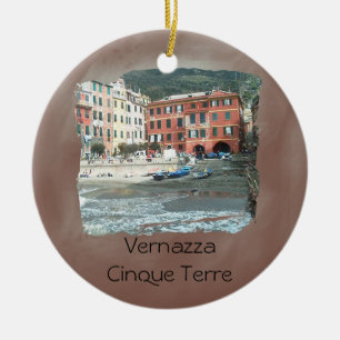 Vernazza - Cinque Terre Julgransprydnad Keramik