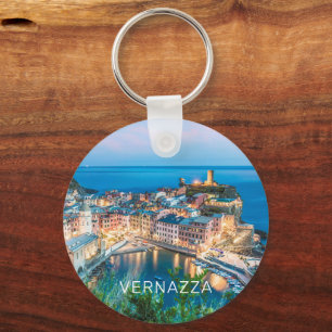 Vernazza Cinque Terre La Spezia Italien Panorama Nyckelring