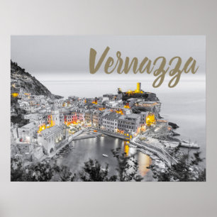 Vernazza Cinque Terre Liguria Italien Fine Art-gå Poster