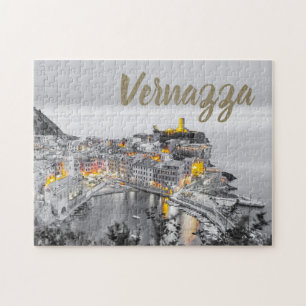 Vernazza Cinque Terre Liguria Italien Fine Art-gå Pussel