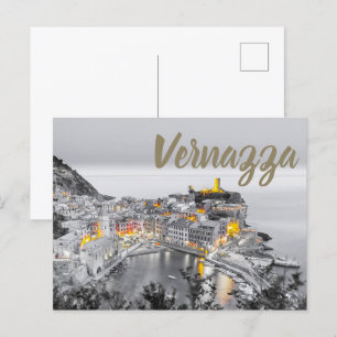 Vernazza Cinque Terre Liguria Italien Fine Art-gåv Helg Vykort