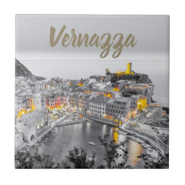 Vernazza Cinque Terre Liguria Italien Fine Art-gåv Kakelplatta