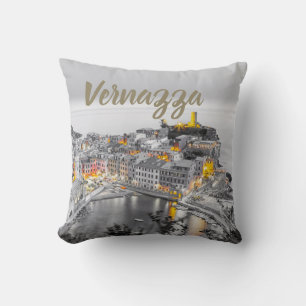Vernazza Cinque Terre Liguria Italien Fine Art-gåv Kudde