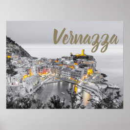 Vernazza Cinque Terre Liguria Italien Fine Art-gåv Poster