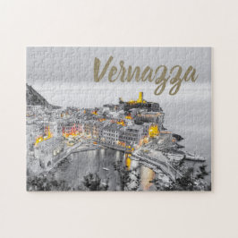 Vernazza Cinque Terre Liguria Italien Fine Art-gåv Pussel