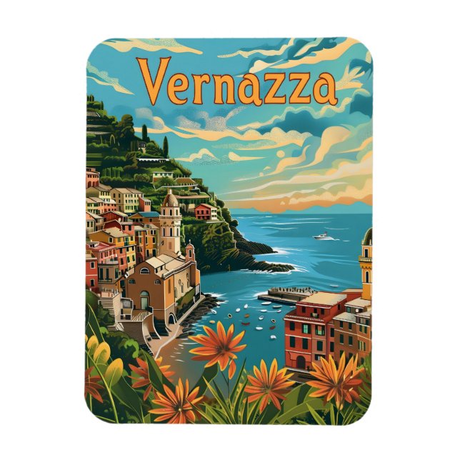 Vernazza Cinque Terre Magnet (Vertikal)