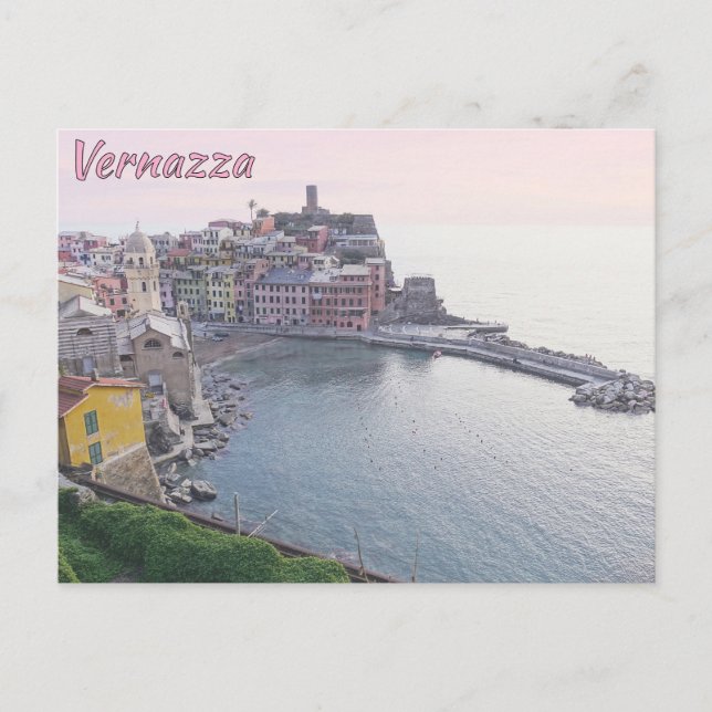 Vernazza, Cinque Terre.Postcard Vykort (Framsida)