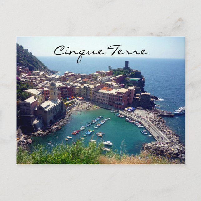 vernazza cinque terre vykort (Framsida)