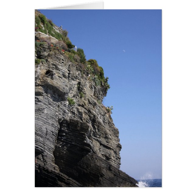 Vernazza från havet hälsningskort (Framsidan)