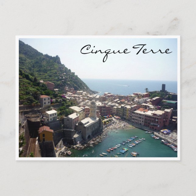 Vernazza från luften vykort (Framsida)