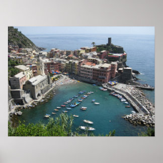 Vernazza från ovan poster