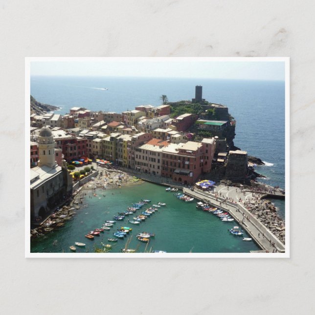 Vernazza hamn vykort (Framsida)