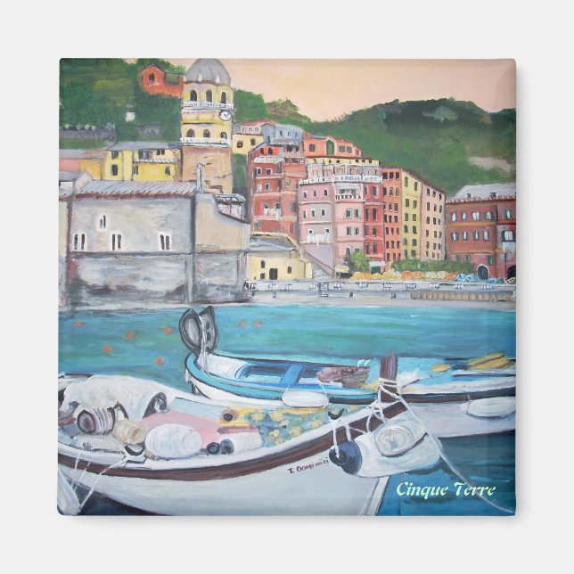 Vernazza Harbour, Cinque Terre Magnet (Framsidan)