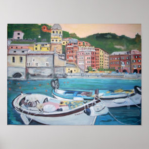 Vernazza Harbour, Cinque Terre Poster