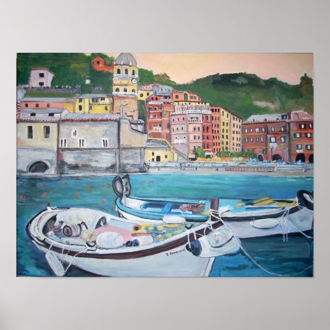 Vernazza Harbour, Cinque Terre Poster (Framsidan)
