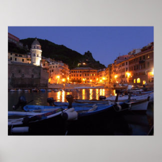 Vernazza i natt poster
