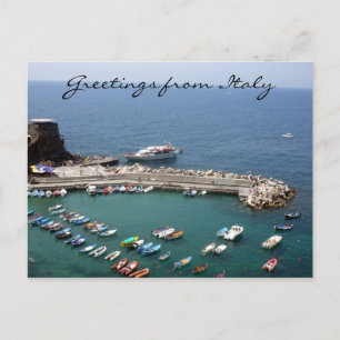 vernazza italien hälsning vykort