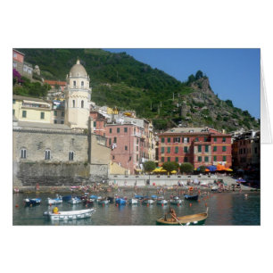 vernazza italien hälsningskort