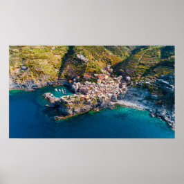 VERNAZZA, ITALIEN - KUSTSCENE POSTER