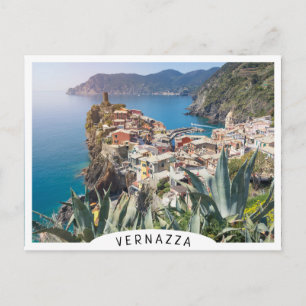 Vernazza stad i Cinque Terre Vykort