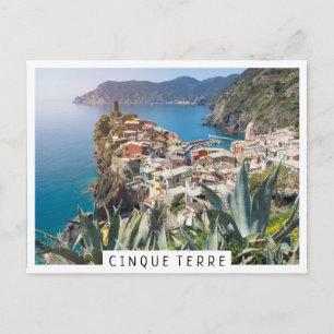 Vernazza-staden i Cinque Terre Vykort