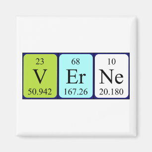 Verne Perie bord namn magnet