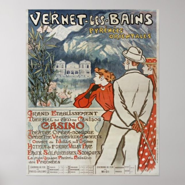 Vernet Les Bains absolut vackert Poster (Framsidan)