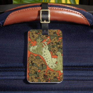 Verneuil Art Nouveau-häst: Vintage ryttare Bagagebricka