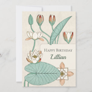 Verneuil Vatten lily 1896 CC1200-Blommigt Kort