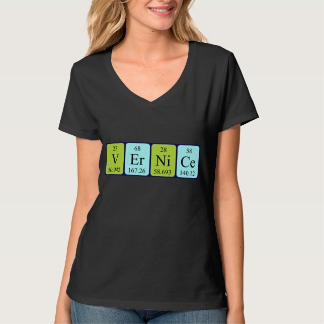 Vernice periodisk skjorta bord namn t shirt (Framsida)