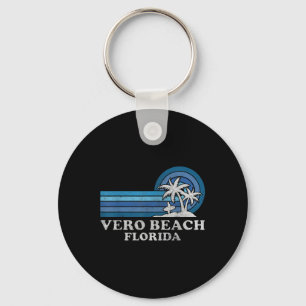 Vero Beach Florida Familj Sommarlov Vintage Nyckelring