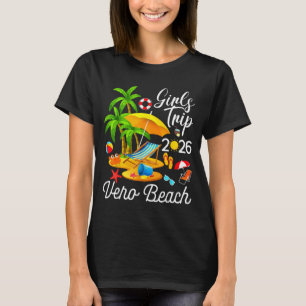 Vero Beach Florida Sommar Tropisk Design T Shirt