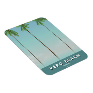 Vero Beach Florida vintage resor poster Magnet