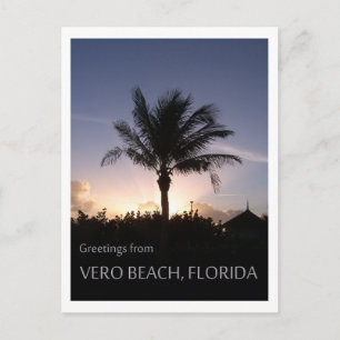 Vero Beach Silhouette Vykort