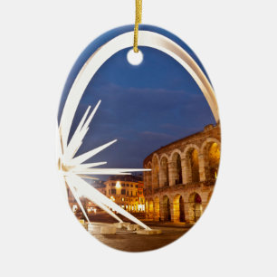 Verona Arena med Starburst Julgransprydnad Keramik