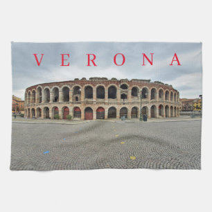 Verona Arena view tea towel Kökshandduk