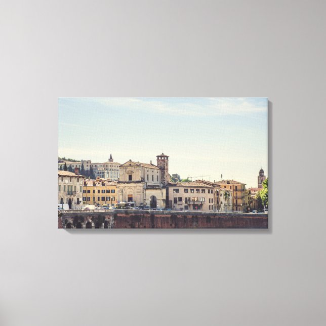 Verona arkitektur, italien canvastryck (Framsida)