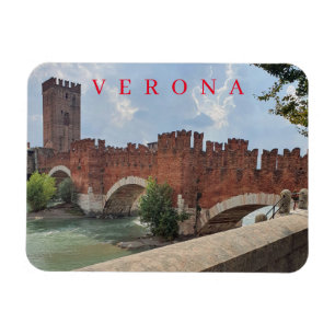Verona Castelvecchio Bridge-kylskåp Magnet