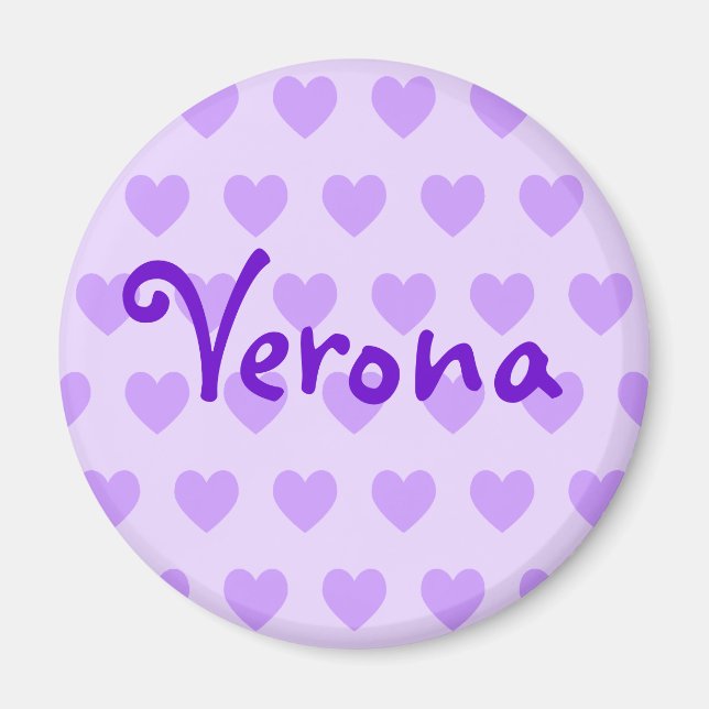 Verona i Lila Magnet (Framsidan)