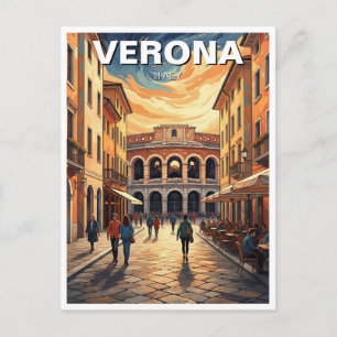 Verona Italien Amfiteater Resa Vykort